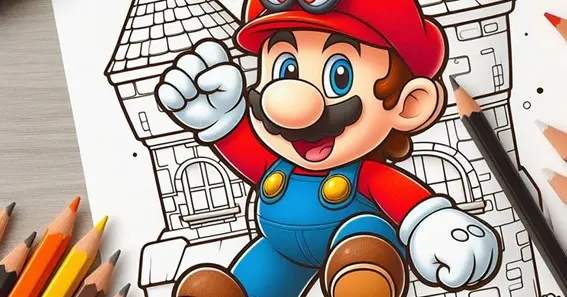 mario coloring pages