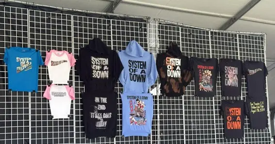 system of a down merch